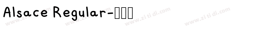 Alsace Regular字体转换